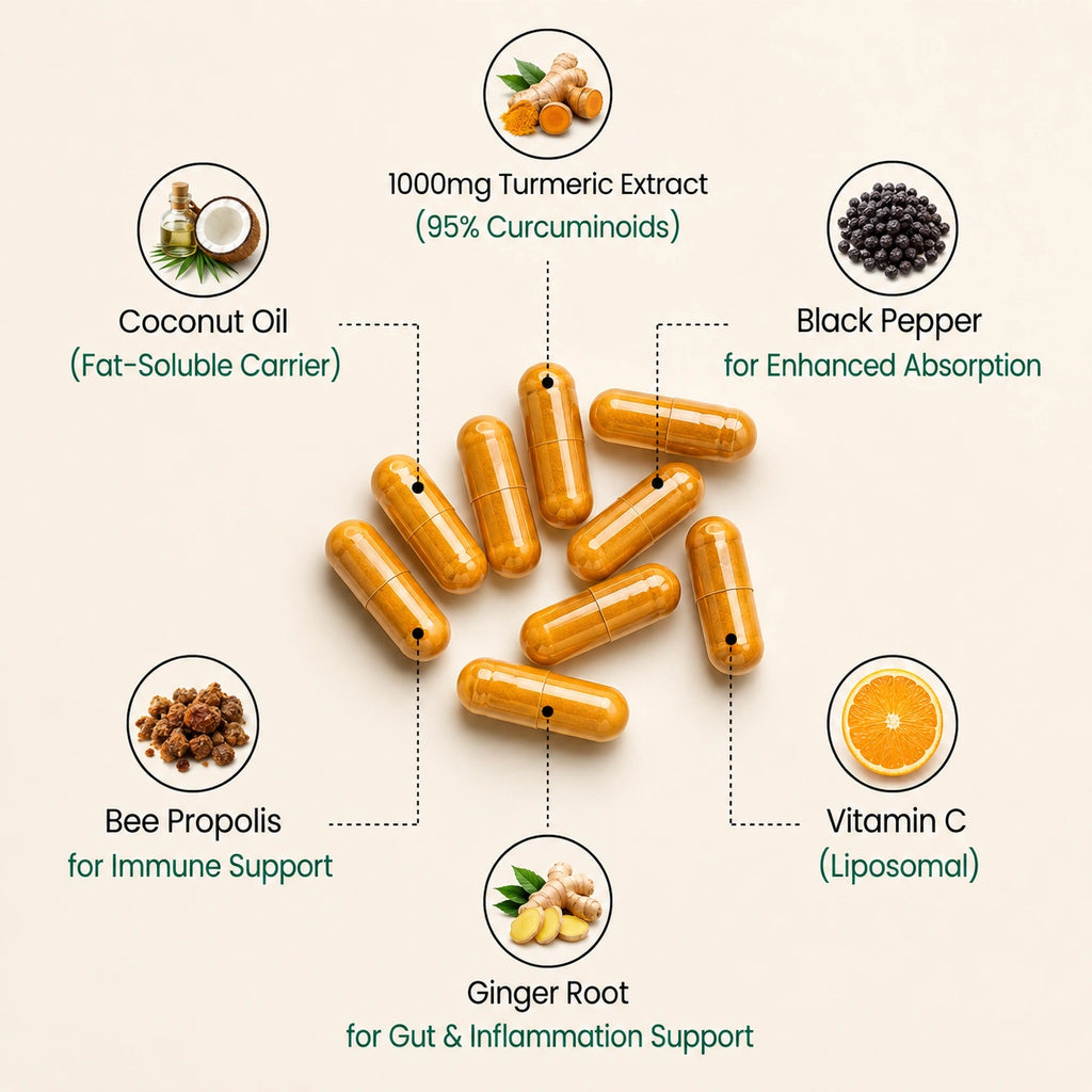 Move More Comfortably with Turmeric Curcumin (1,000mg)